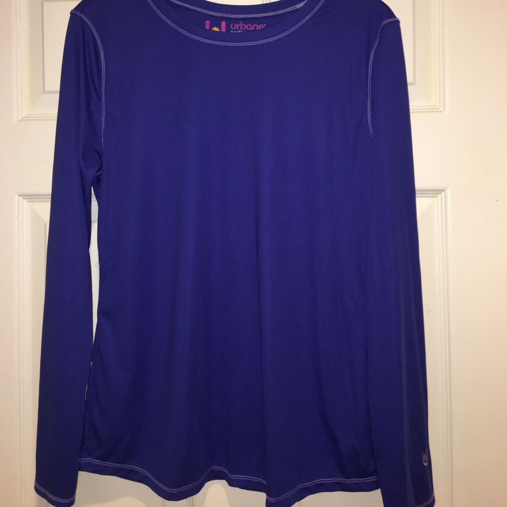 Urbane Performance Blue Violet Long Sleeve Top