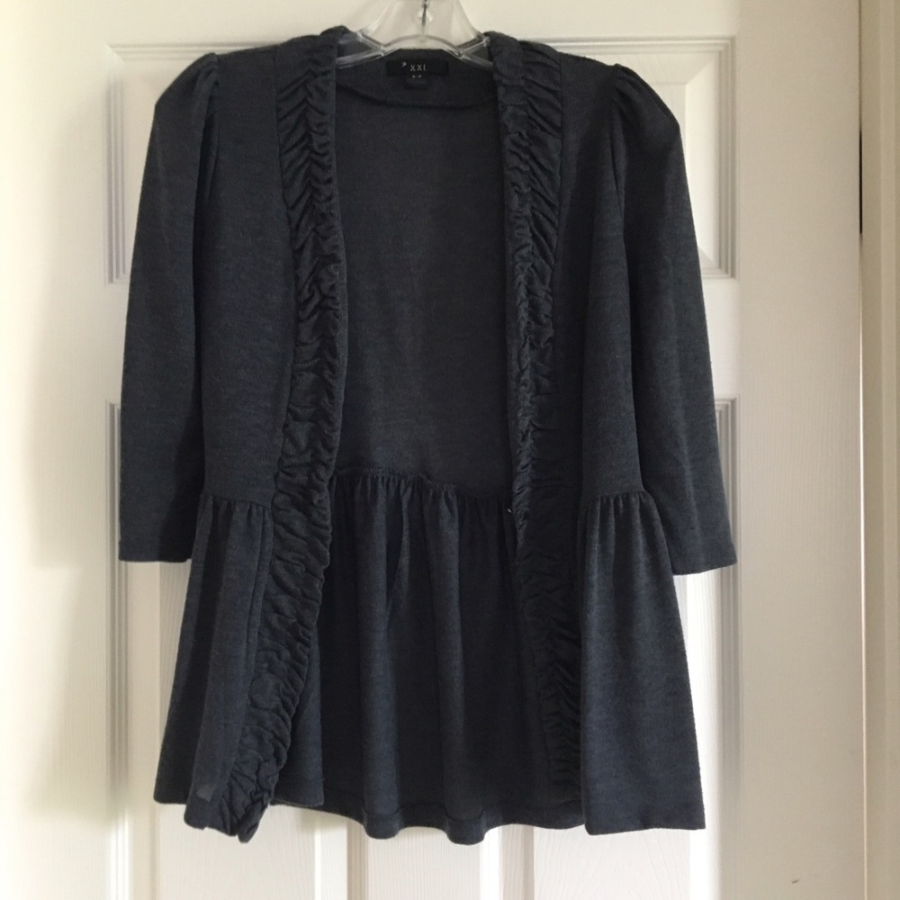 FOREVER 21 // peplum cardigan