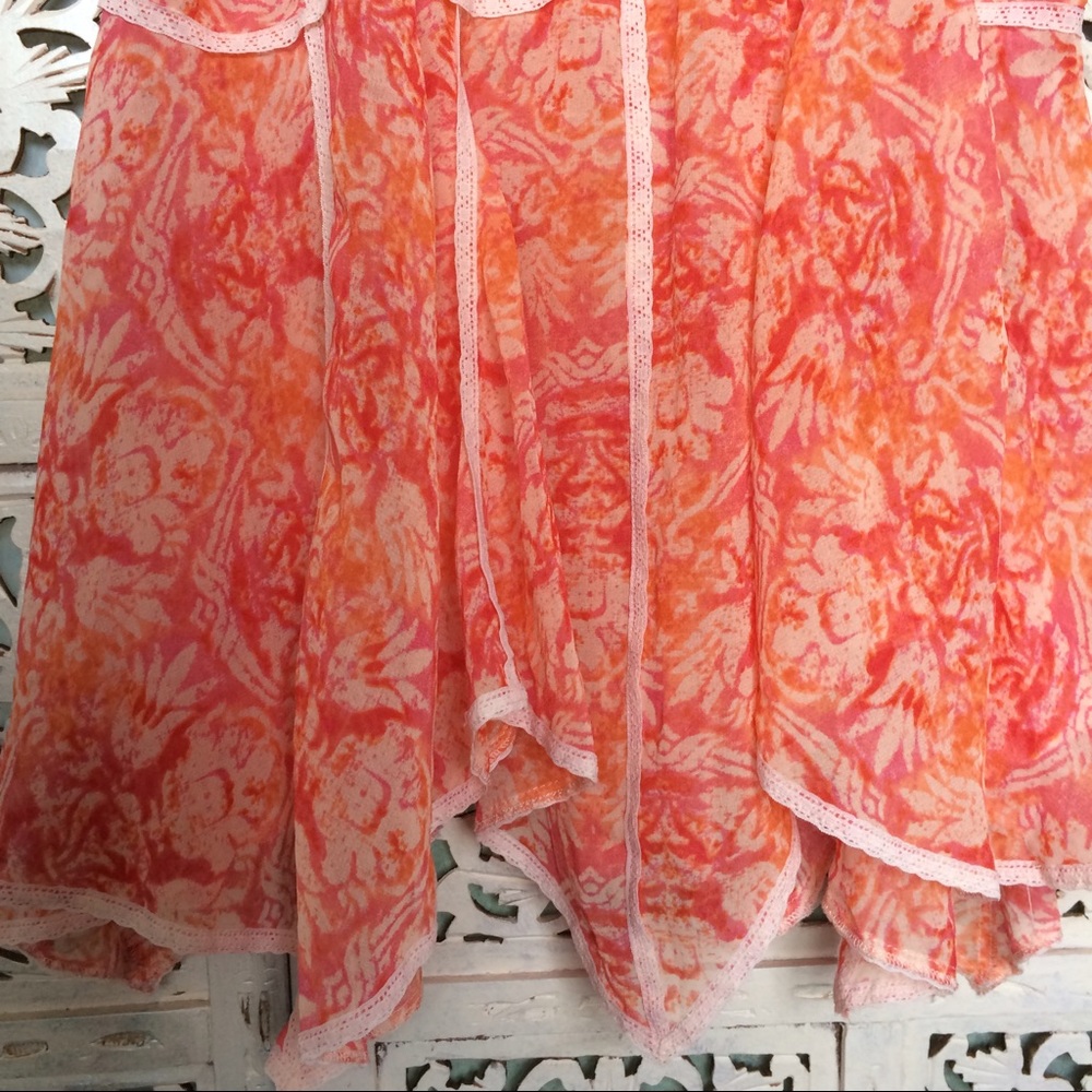 NWT Free People Intimately dress sheer pink lace - Picture 4 of 4