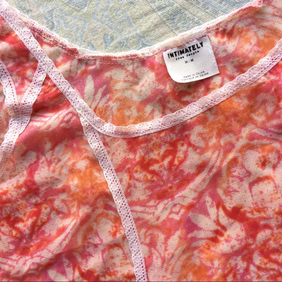 NWT Free People Intimately dress sheer pink lace - Picture 2 of 4