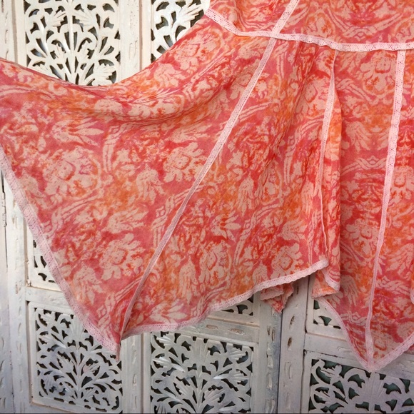 NWT Free People Intimately dress sheer pink lace - Picture 3 of 4