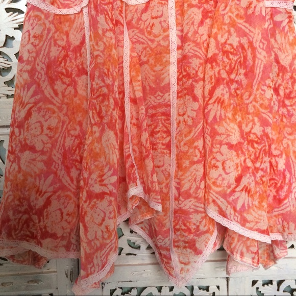 NWT Free People Intimately dress sheer pink lace - Picture 4 of 4