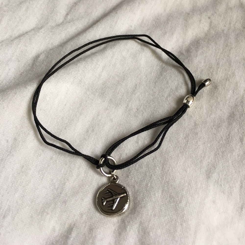 Alex and Ani Airplane Bracelet