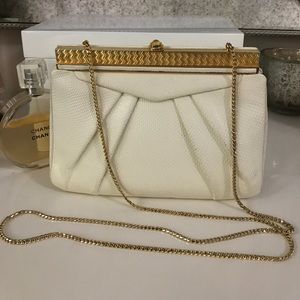 Vintage Judith Leiber python shoulder bag