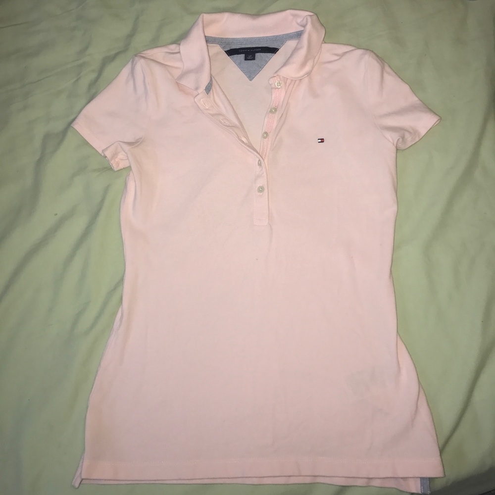 Tommy Hilfiger light pink polo