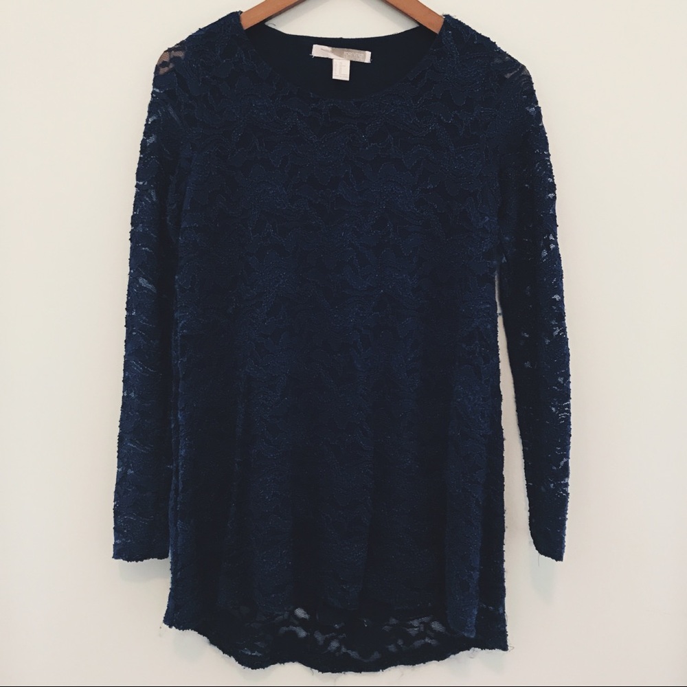 BEAUTIFUL Forever 21 lace long sleeve shirt!