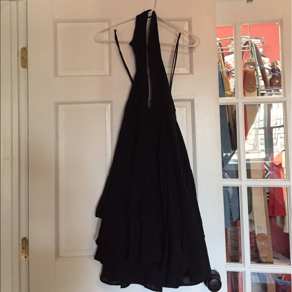 Free People low cut halter dress