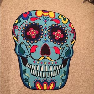 Skull-wall hang-beach blanket & more 5'