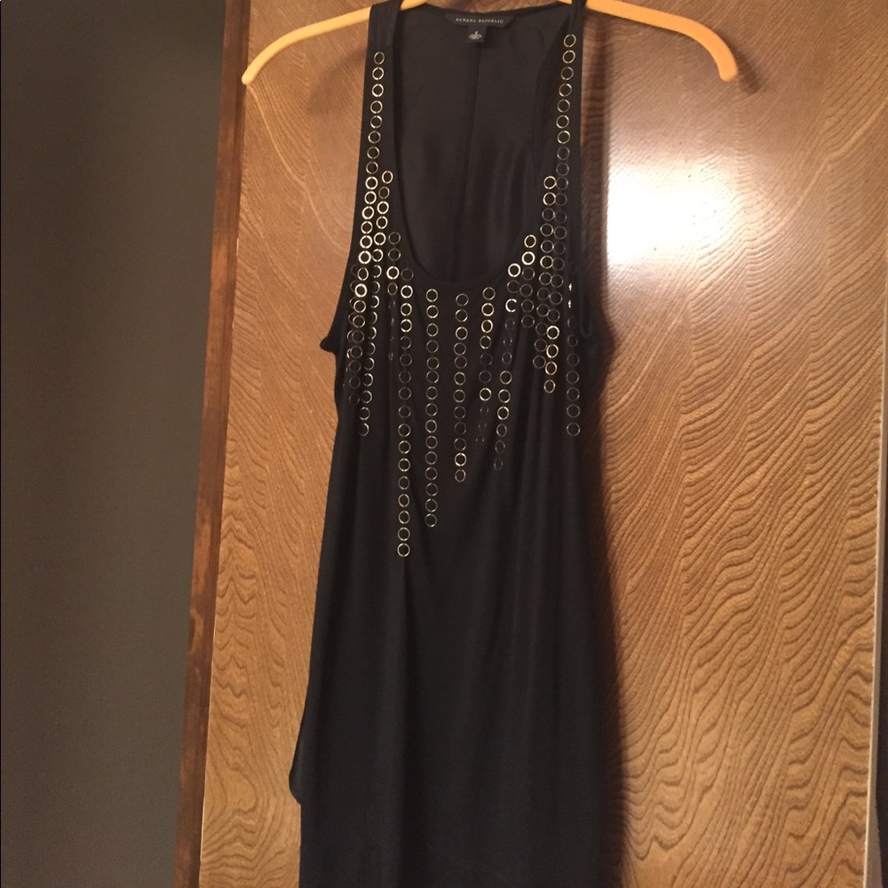 Black tank. Silk and Modal