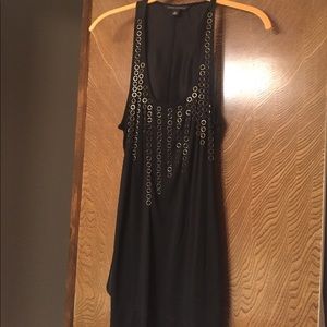 Black tank. Silk and Modal