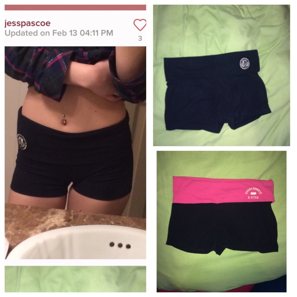2 Abercrombie & Fitch booty shorts! Size small