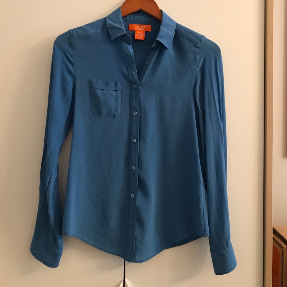 Joe Fresh 100% Silk Button-Down Shirt