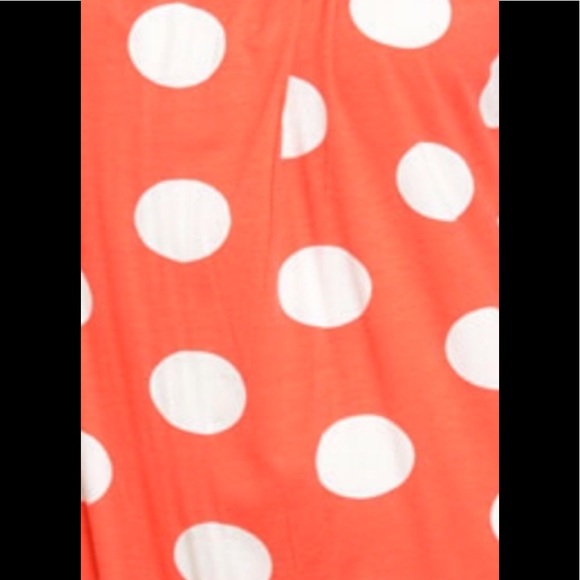 Orange White Dots Dress( MADE USA) - Picture 4 of 6