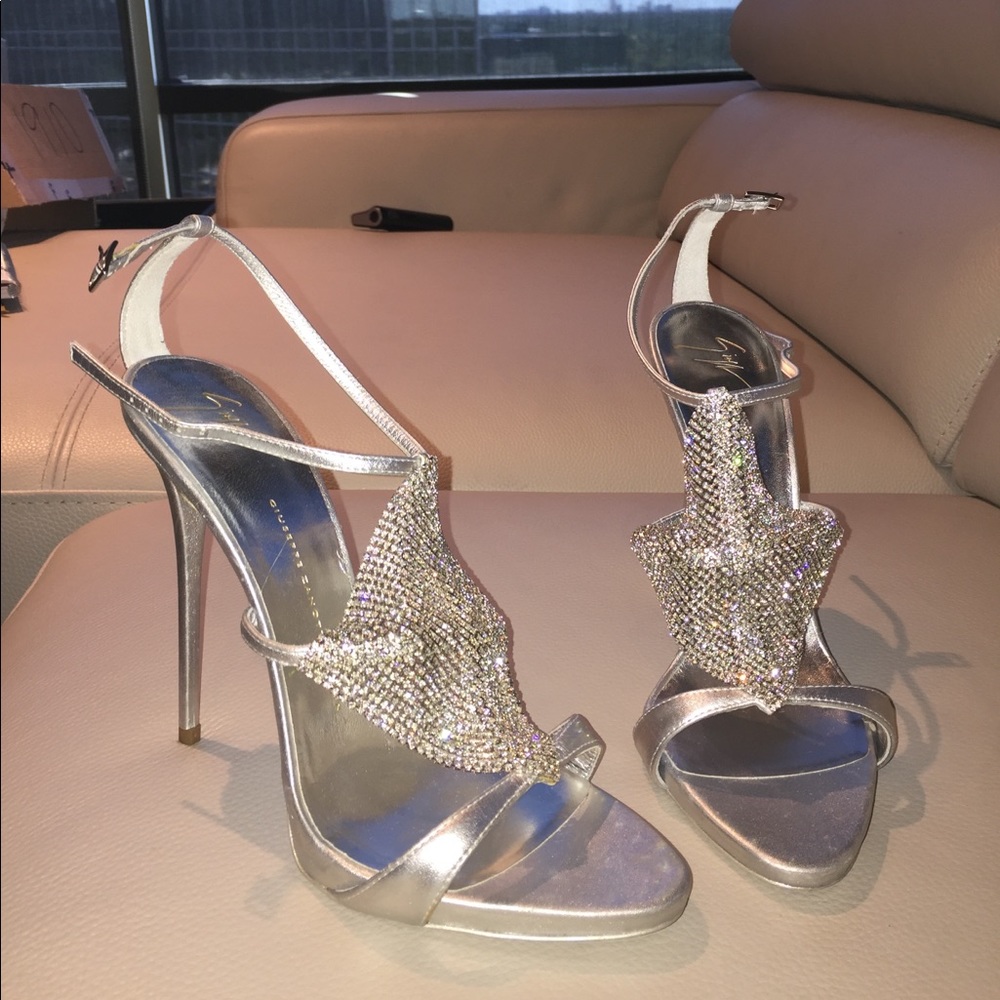 Giuseppe Zanoti Crystal Mesh Sandals