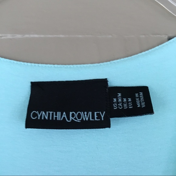 Cynthia Rowley Turquoise/ Aqua Dress, Size Medium - Picture 4 of 4