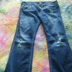 Silver destressed Frances jeans