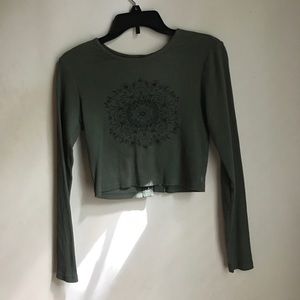 Green Kendall & Kylie Croptop