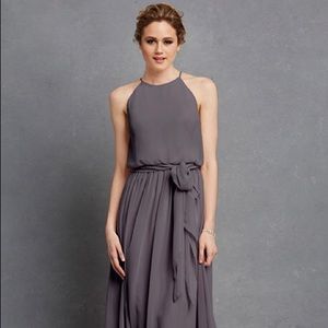 Donna Morgan Alana Dress in Charcoal, Size 0