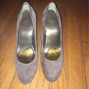 Stuart Weitzman Brown Suede Heels
