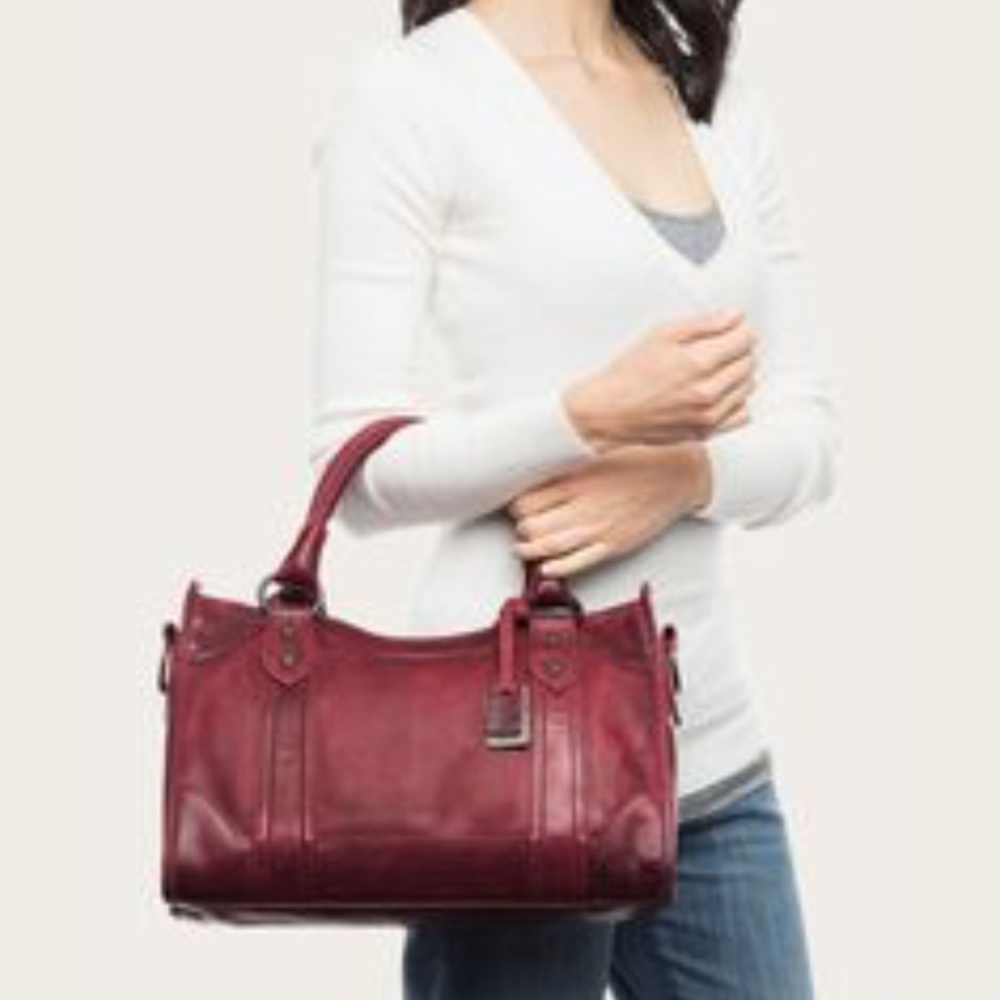 Melissa Satchel in Burgundy