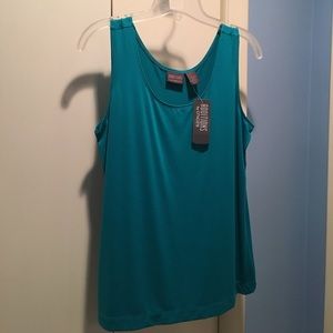 NWT Teal Chico's Crew Tank-Size 1