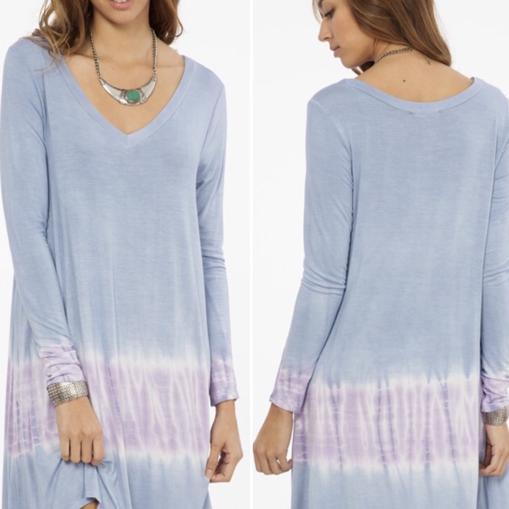 Last 1! Medium Peach Love California Tie Dye Dress - Picture 2 of 8