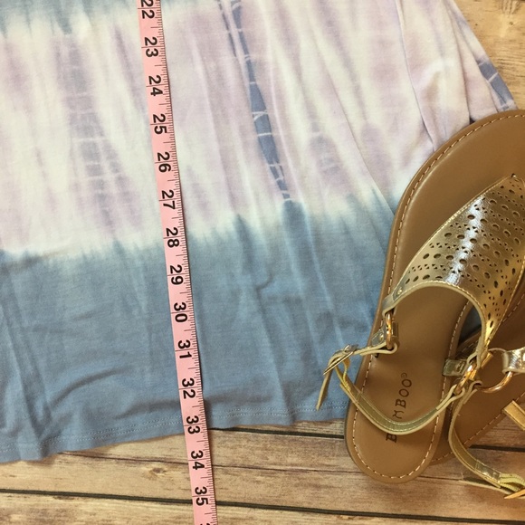 Last 1! Medium Peach Love California Tie Dye Dress - Picture 6 of 8