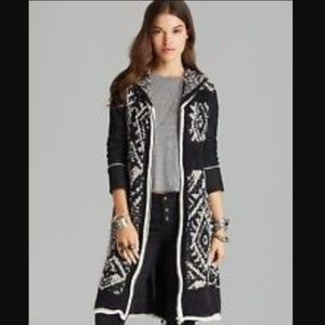 Free People Moon Hoodie Zip Cardigain Sweater