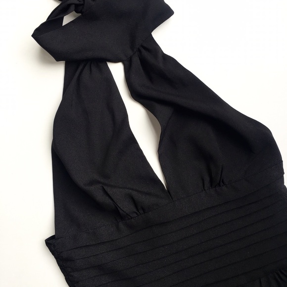 bebe Pants - ✨ LAST CHANCE ‼️ Bebe Scarf Tie Halter Jumpsuit