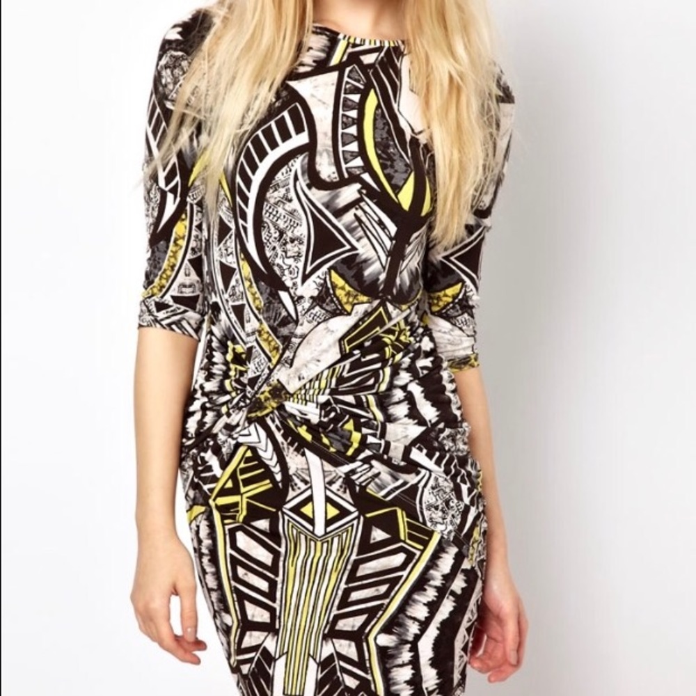 "Kaleidoscope" Printed Bodycon Dress