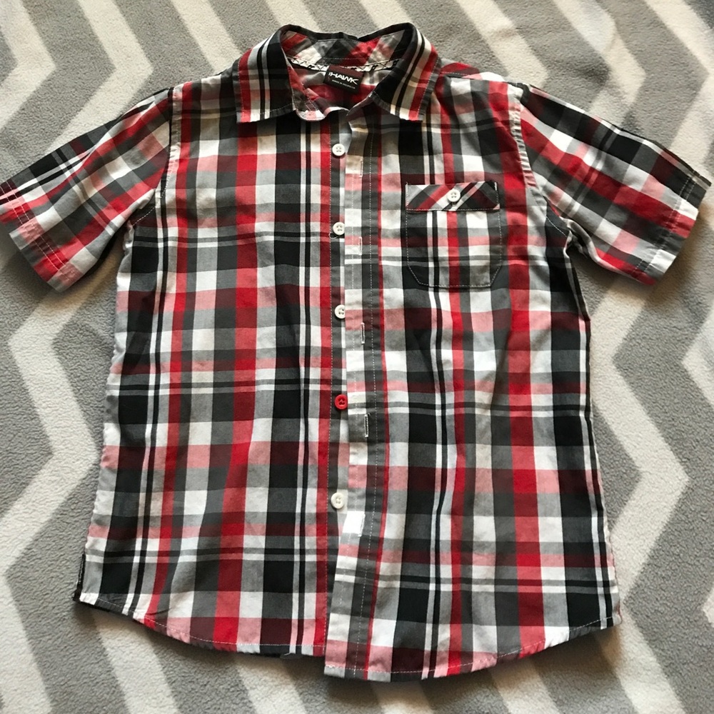 Boys short sleeve button down shirt