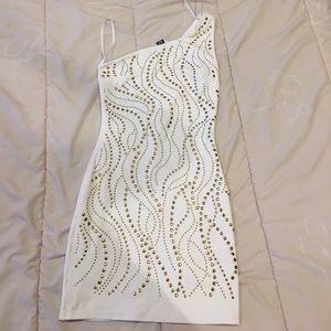 Bebe one shoulder dress