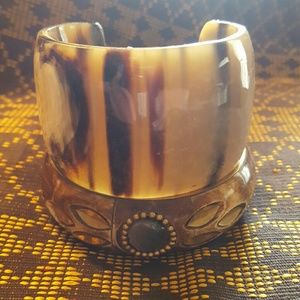 Boho Horn/Bone Bracelets, Set of 2