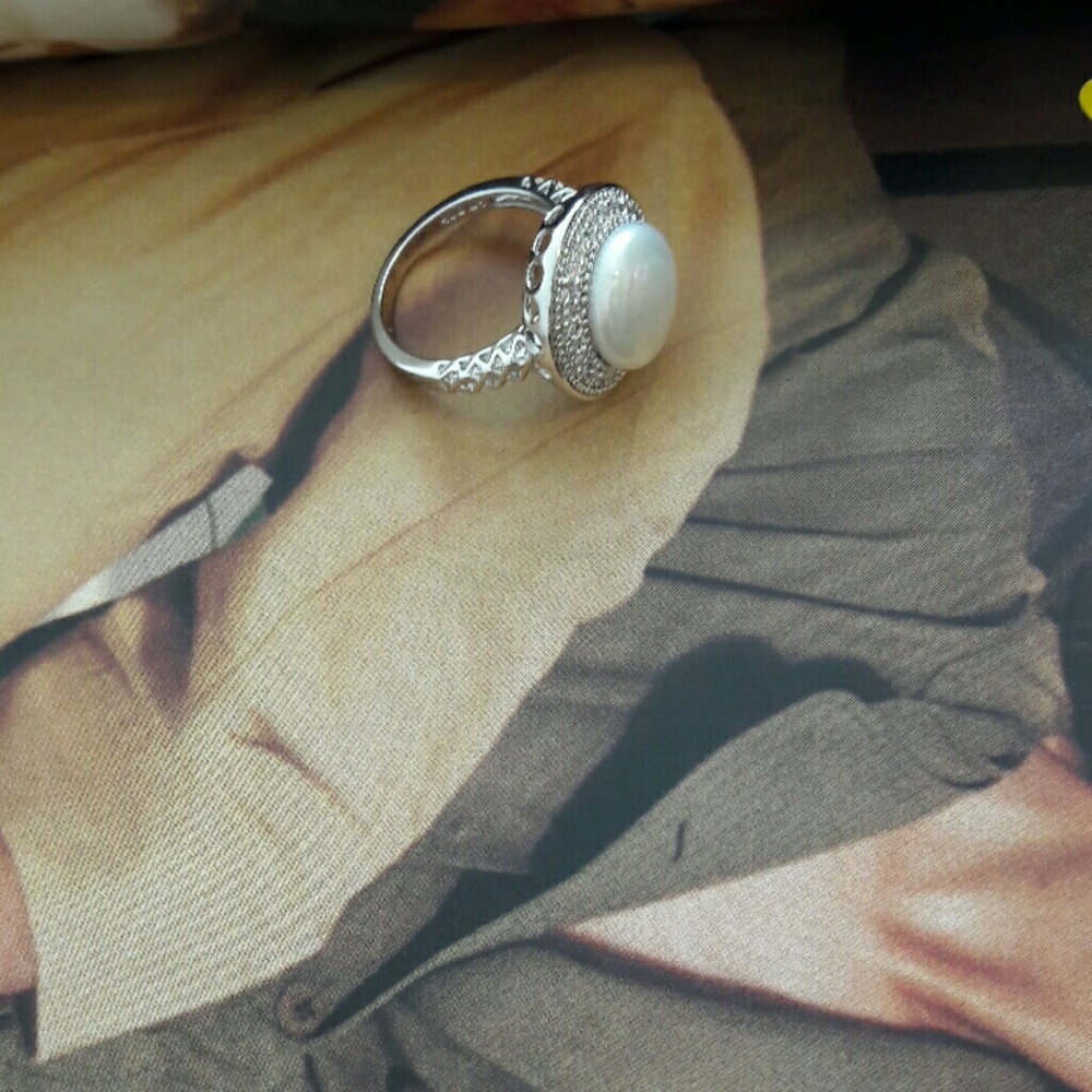 Pearl 925 Sterling silver  ring