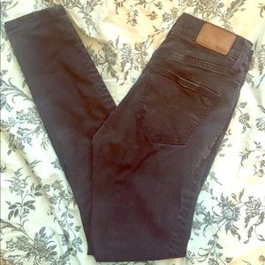 Madewell high-rise skinny black jeans