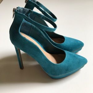 Justfab real suede pumps