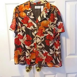 Lovely Alfred Dunner Blouse 16