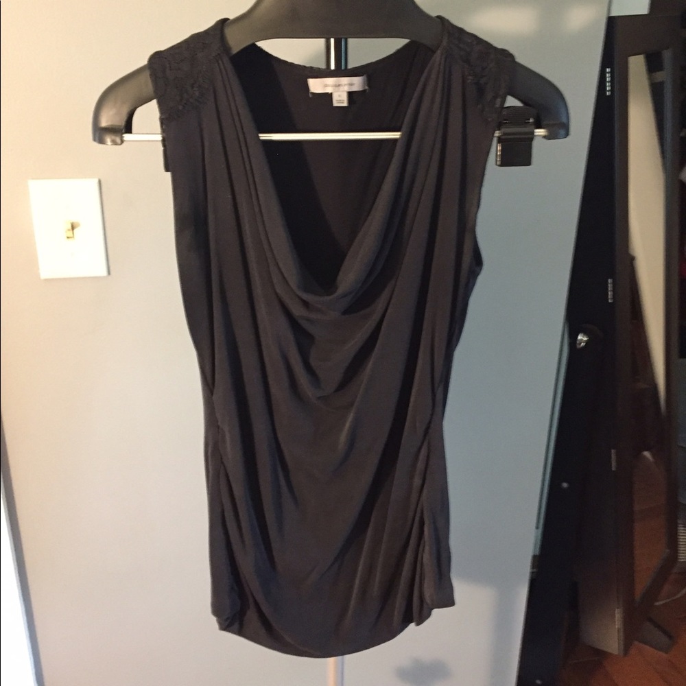 Classiques Entier silk blouse with lace trim