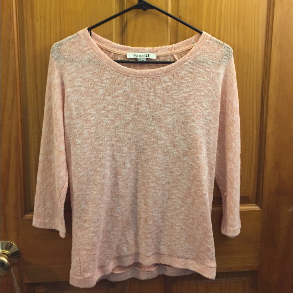 Pink Quarter Sleeve Sweater
