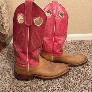 Anderson Bean Boot Company pink boots