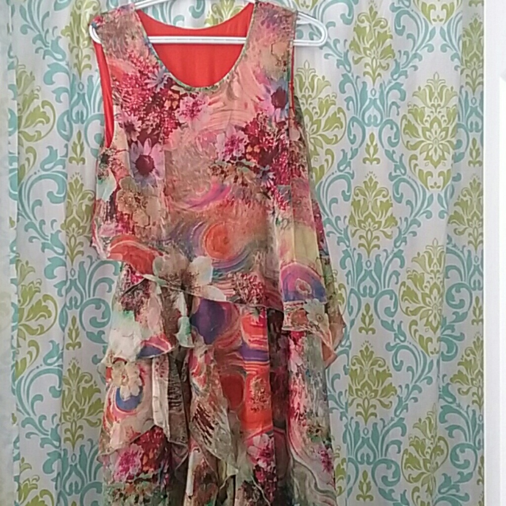 Qin Pei Floral Midi Dress