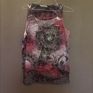 Cross design tank top
