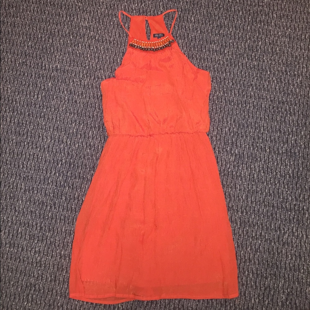 Orange Beaded Sundress