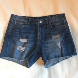 J. Crew distressed denim shorts