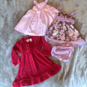 Girls 18 Months Fancy Holiday Dresses Bundle