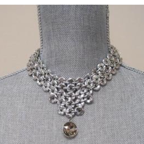Quality Antiqued Silver & Topaz Designer Necklace - Picture 1 of 3