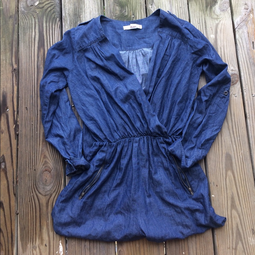 Blue jean romper!