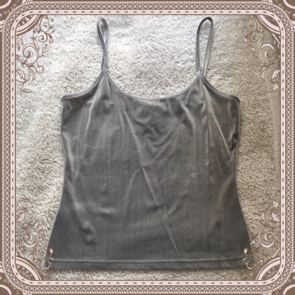Velvety Gray Tank Top