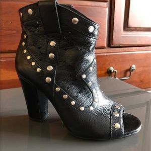 BCBGeneration Peep Toe Boots