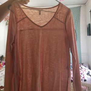 Aeropostale long sleeve light pink top